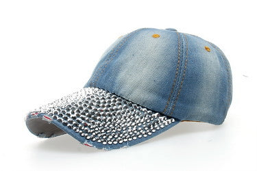 Wholesale Full brim diamond baseball cap